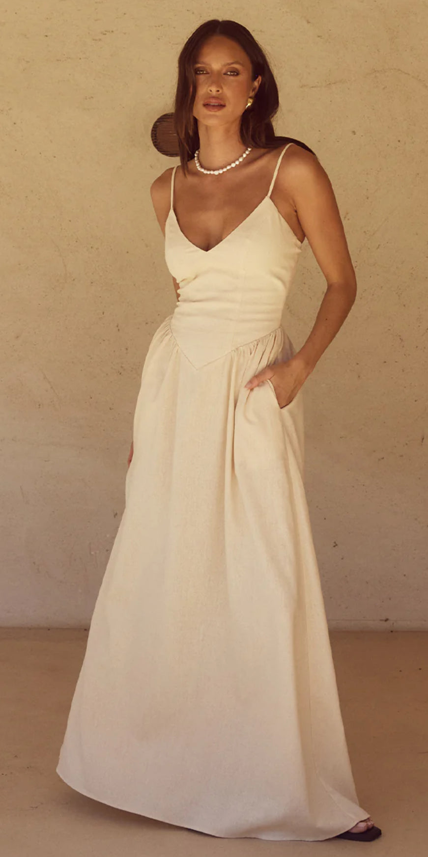 ‘Alexis’ dress natural