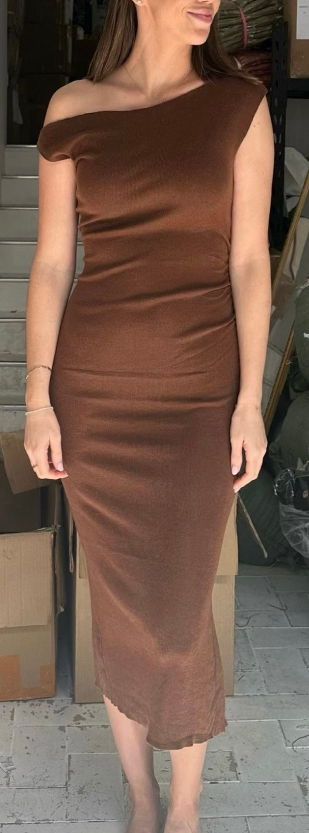 ‘Kenny’ dress chocolate