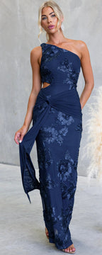 ‘Lorena’ navy dress
