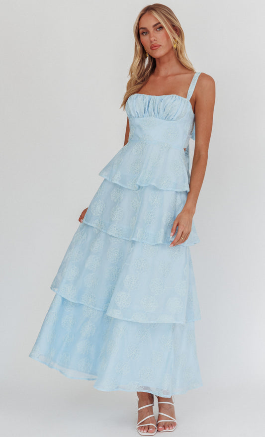 ‘Brooklyn’ dress powder blue