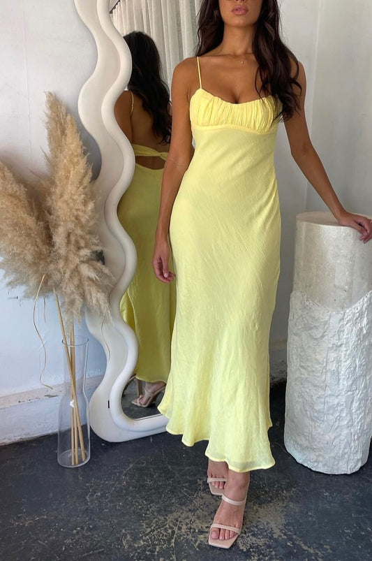 ‘BREE’ dress in yellow