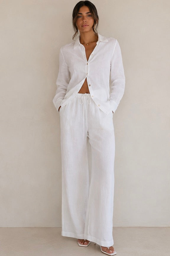 ‘Saskia’ linen pants