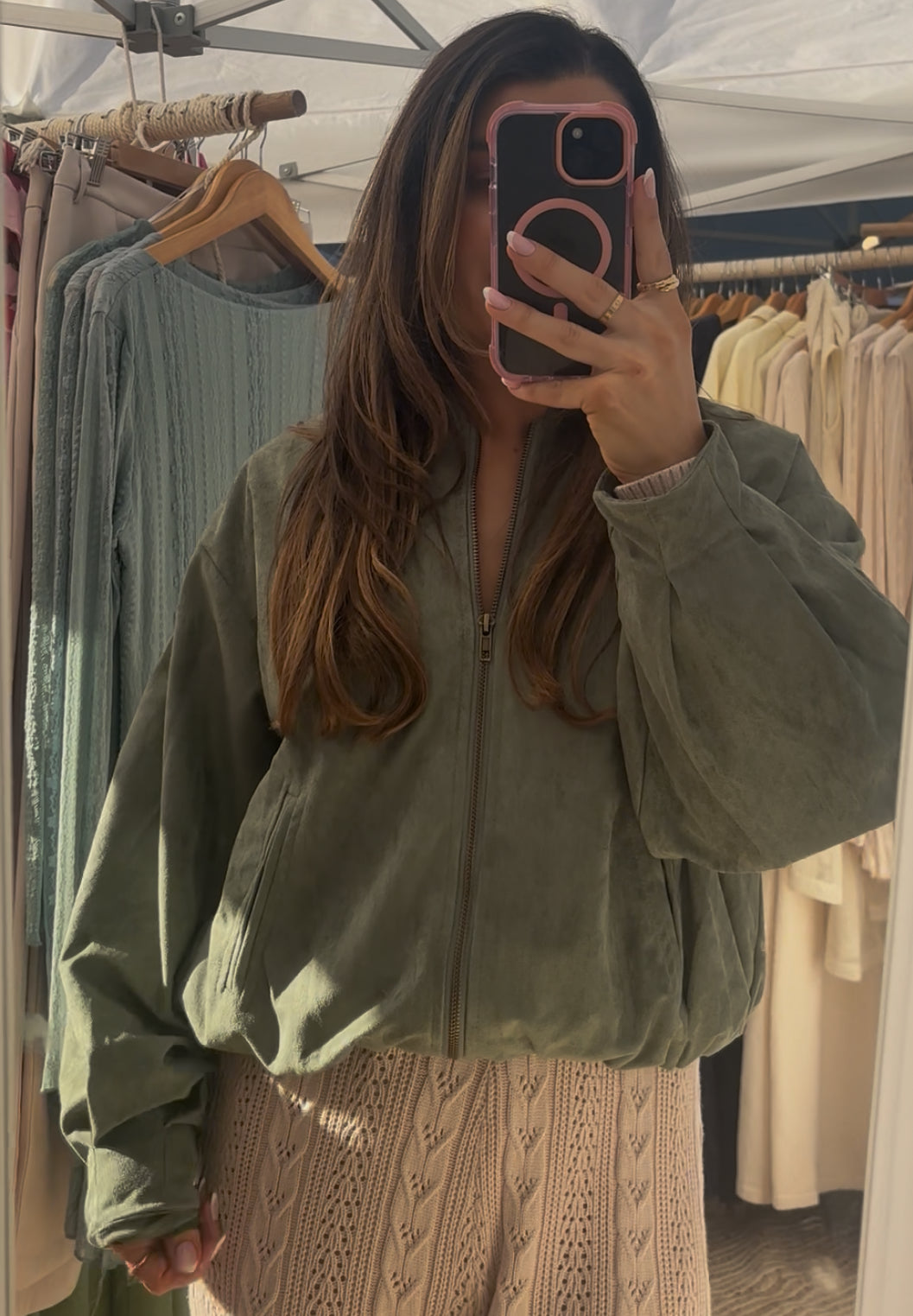 ‘Evelyn’ sage bomber