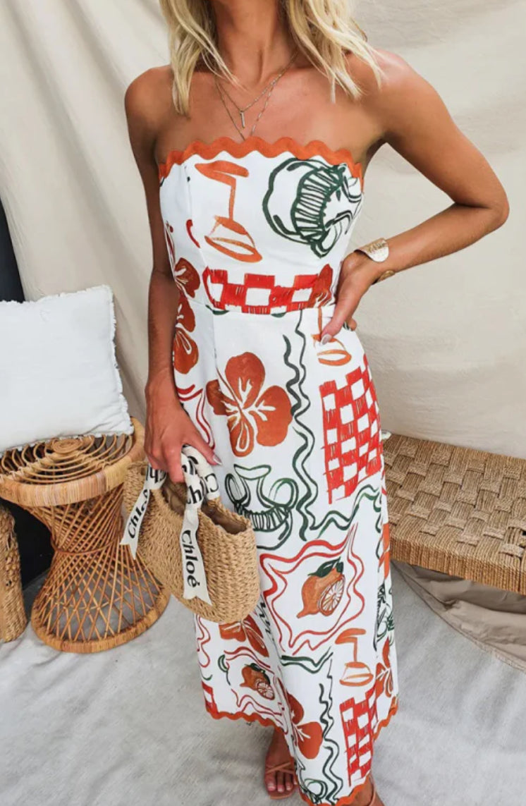 ‘Callista’ midi dress