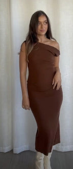 ‘Kenny’ dress chocolate