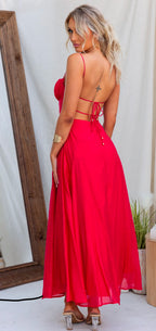 ‘Alisha’ dress red
