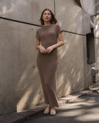 ‘Pippa’ brown maxi