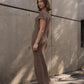 ‘Pippa’ brown maxi