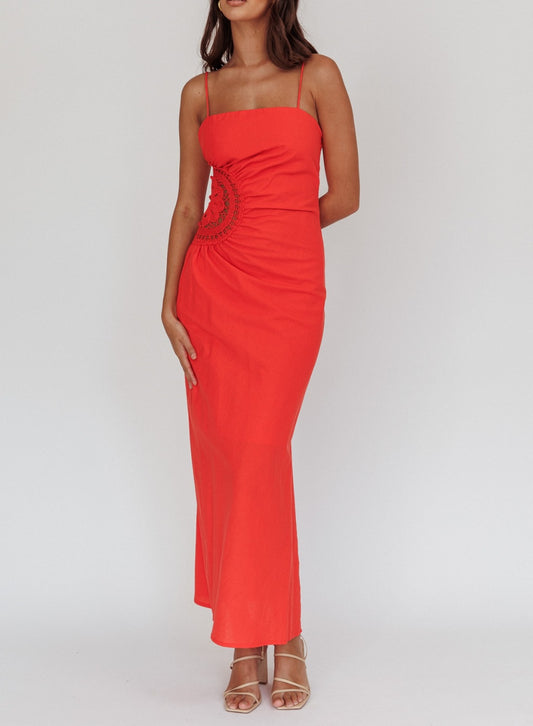 ‘Abigail’ dress coral