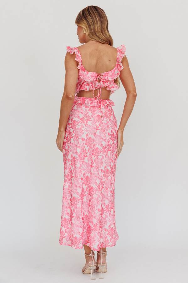 ‘Evie’ dress in hot pink