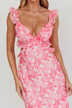 ‘Evie’ dress in hot pink
