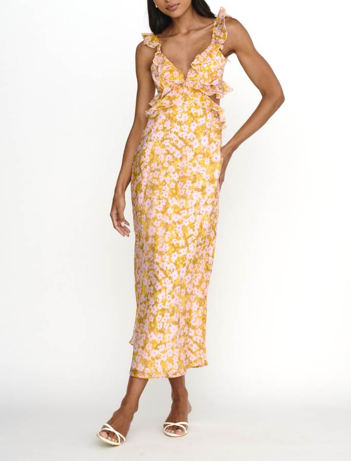 ‘Evie’ dress yellow