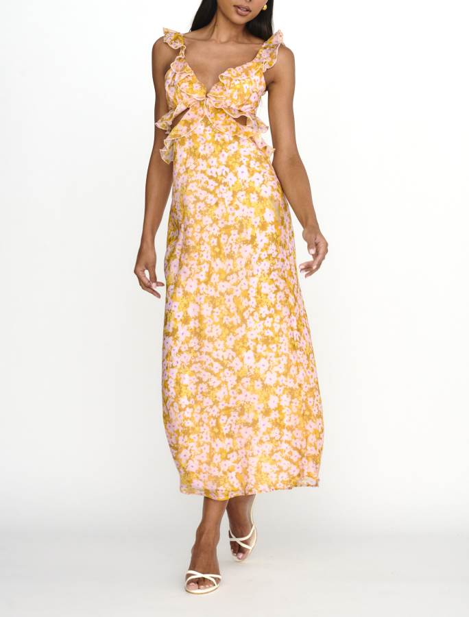 ‘Evie’ dress yellow