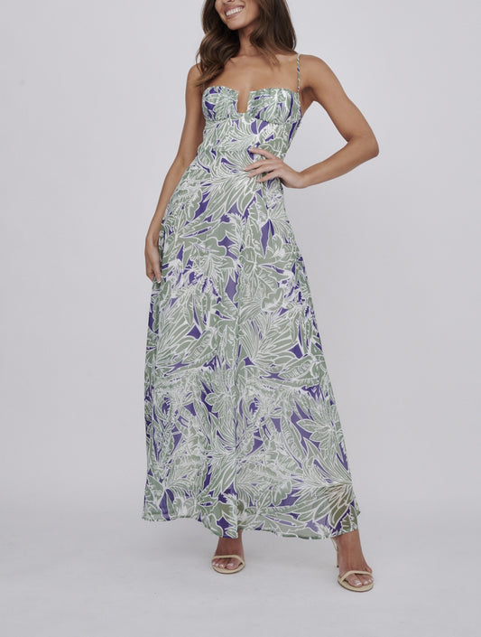 ‘Kelly’ dress green floral