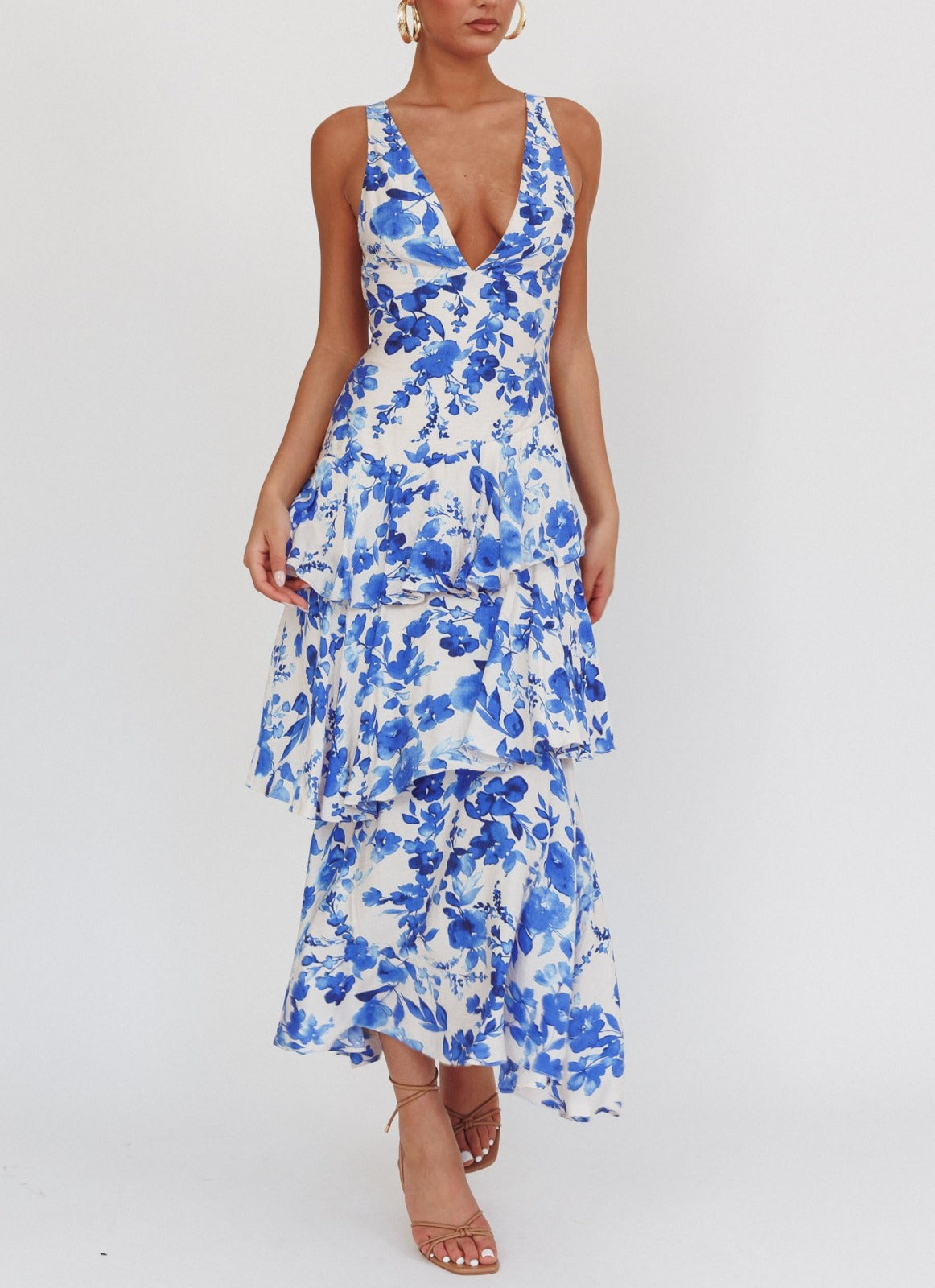 ‘Billie’ blue floral dress