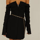 'BLAIR' mini dress in black