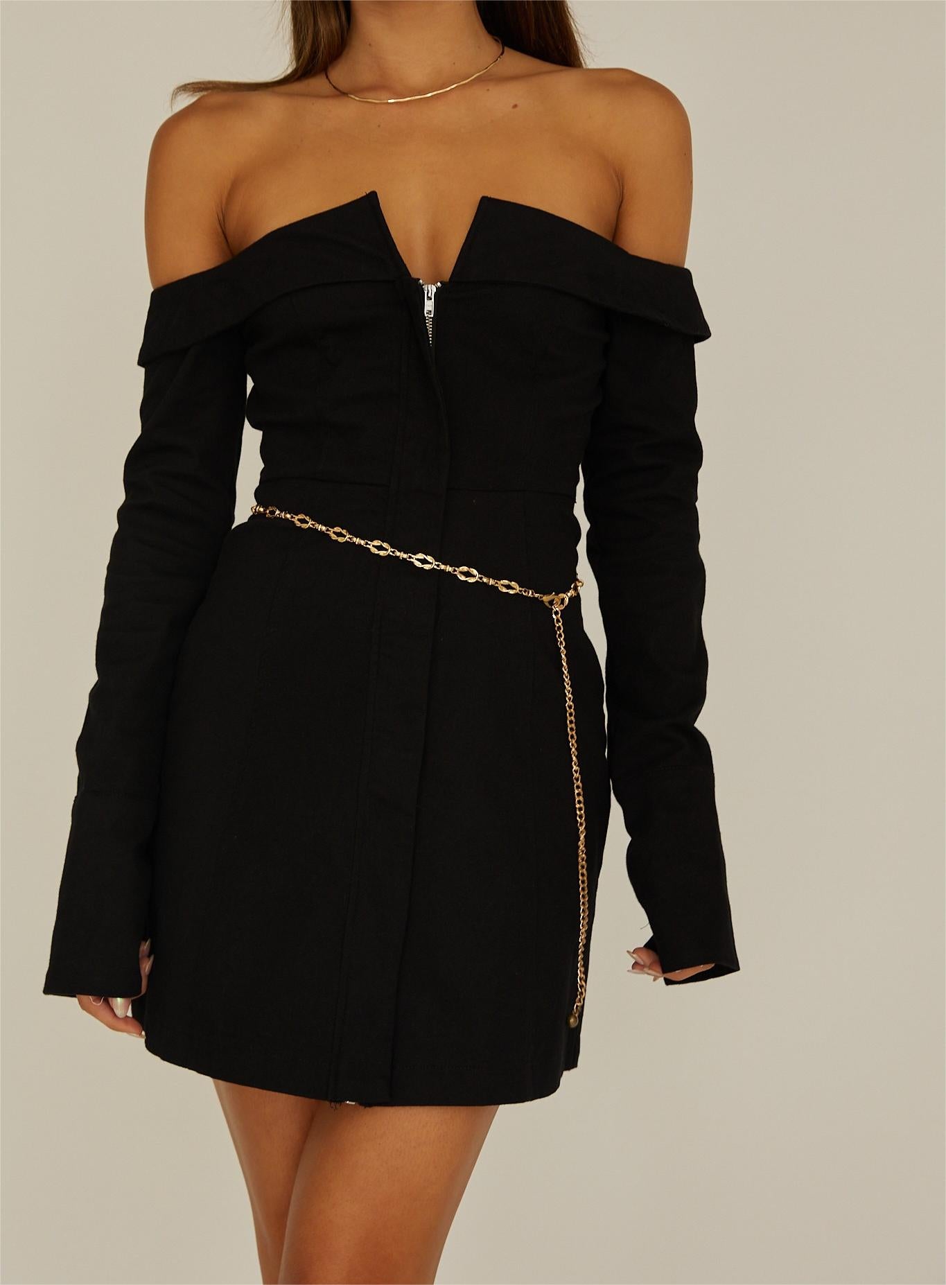 'BLAIR' mini dress in black